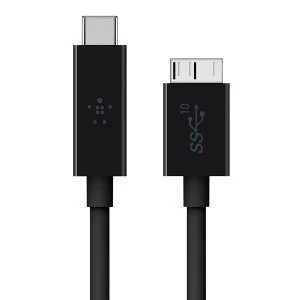 Image of Belkin USB 3.1 Type C Micro B 1M Black