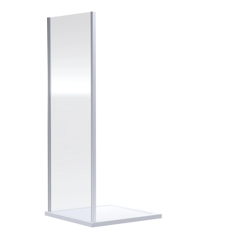 Image of nuie Rene 1900 x 900mm Side Panel - Chrome, Silver SMSP90-E6