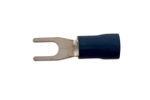 Image of Blue Fork Terminal 3.7mm Pk 100 Connect 30190