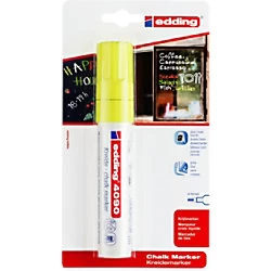 Image of edding Chalk Marker 4090 Chisel Neon Yellow