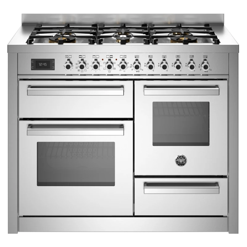 Image of Bertazzoni PRO116L3EXT 110cm Professional XG Dual Fuel Range Cooker - STAINLESS STEEL PRO116L3EXT