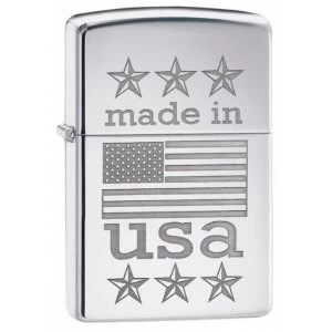 Image of Zippo Made in USA Classic High Polish Chrome