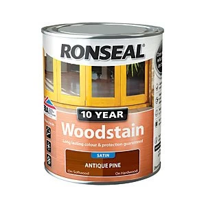 Image of Ronseal 10 Year Woodstain - Antique Pine 750ml