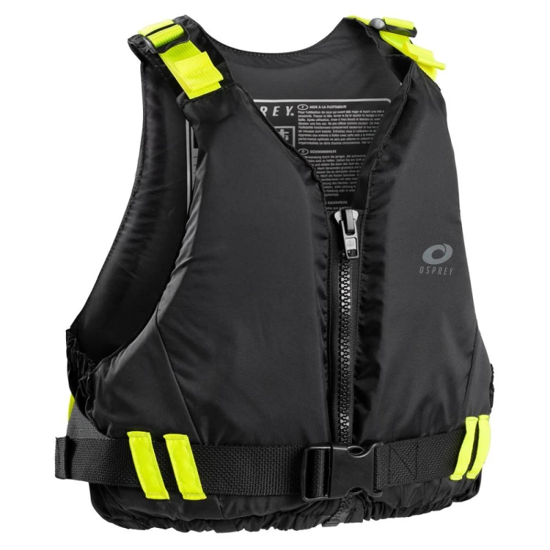 Image of Osprey Action Sports Buoyancy Aid Adult 50N Waterproof Buoyancy Vest in Black Size: XS Black Unisex XS