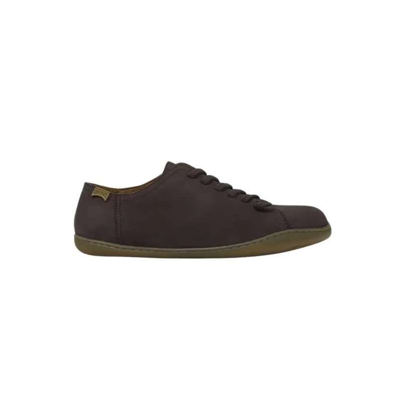 Image of Camper Peu Cami 17665 Nubuck Leather Mens Shoes - Dark Brown - Size:UK 8