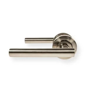 Image of LocksOnline Petra Lever Door Handle on Round Rosette