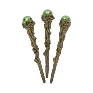 Image of Emerald Orbuculum (Set of 3) Magic Wands