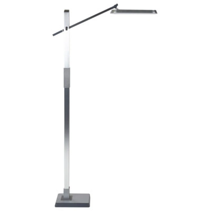Image of Beliani LED Floor Lamp Aquarius With Dimmer Metal Silver