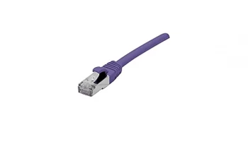 Image of Patch Cord RJ45 CAT.6 F/UTP LSZH Snagless Purple - 1 M Full Copper