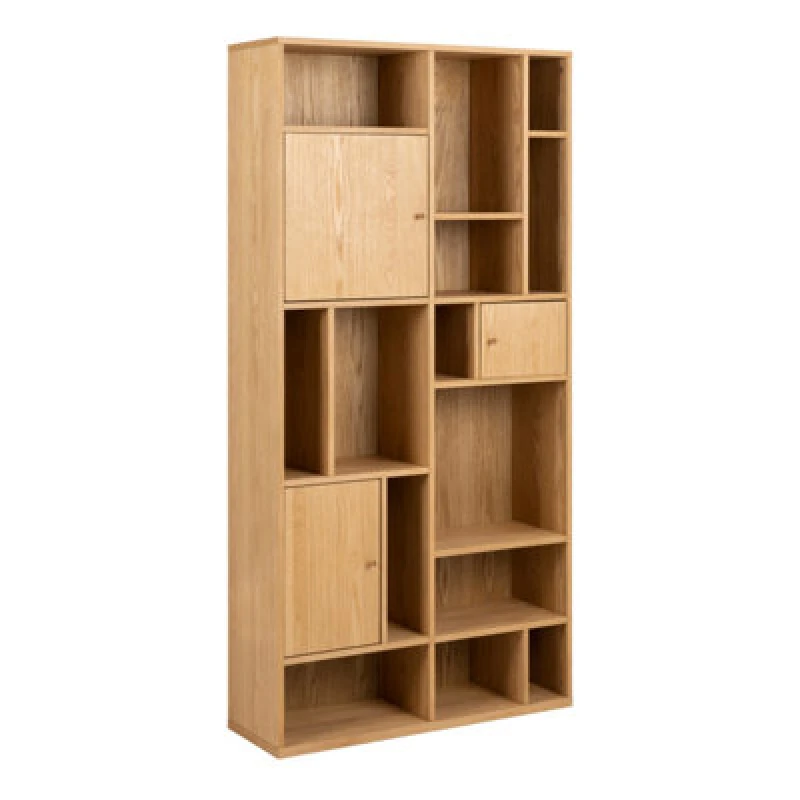 Image of Furniture To Go Rangoon 3 Door Large Bookcase In Oak
