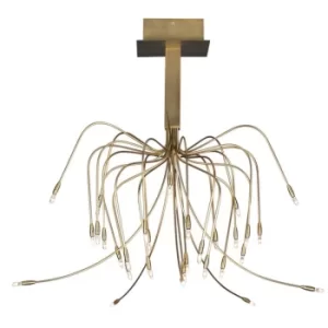 Image of Vermicell Semi Flush Light Bronze