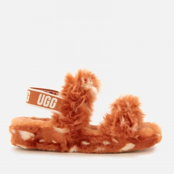 Image of UGG Womens Oh Yeah Spots Slippers - Natural - UK 8