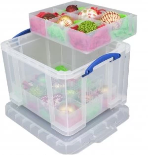 Image of Really Useful 35 Litre storage box with 2 Trays