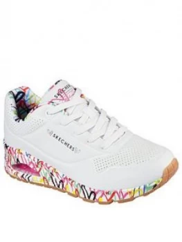 Image of Skechers James Goldcrown Uno Loving Love Trainers - White