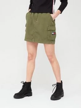 Image of Tommy Jeans Cargo Skirt - Olive