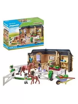 Image of Playmobil 71238 Horse Riding Stable Playset, One Colour