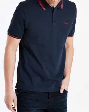 Image of Ben Sherman Script Pique Polo R