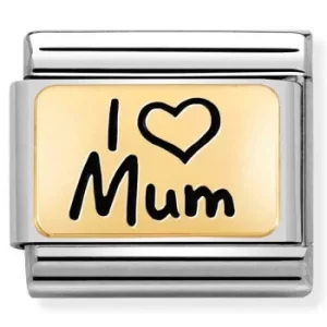 Image of Nomination CLASSIC Composable Limited Edition Gold I Heart Mum...