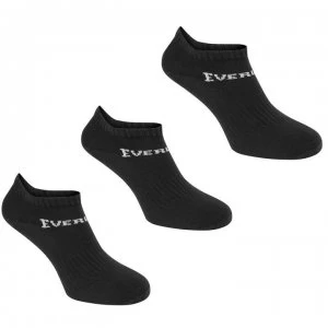 Image of Everlast 3 Pack Trainer Socks Junior - Black