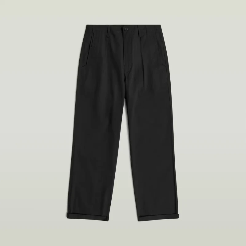 Image of G-Star Relaxed Chino Trousers G-Star Straight Noir Male 29x32