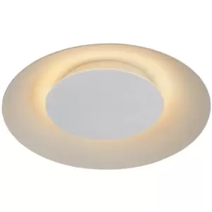 Image of Lucide FOSKAL - Flush Ceiling Light - Ø34.5cm- LED - 1x12W 2700K - White