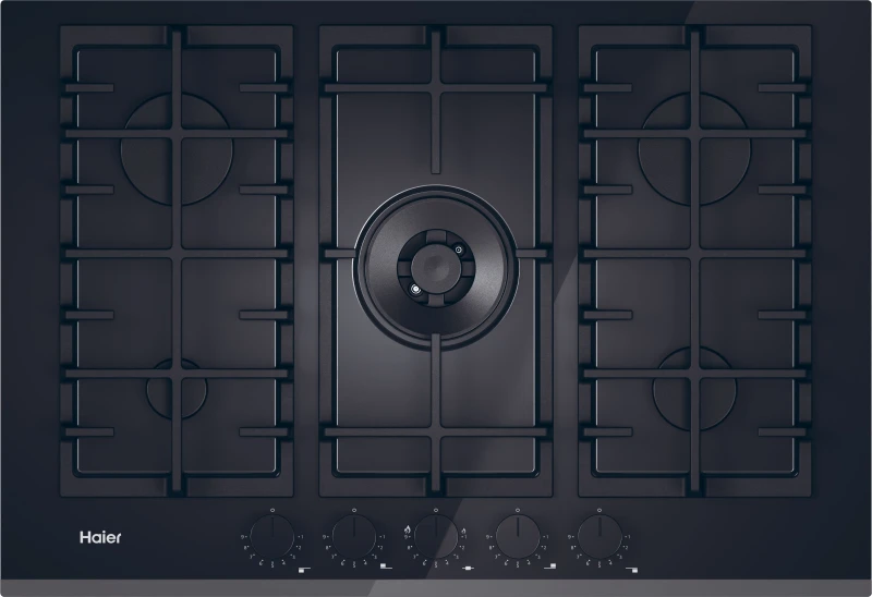 Image of Haier Gas On Glass Series 4 HAVG75TBBP 74cm Gas Hob - Black