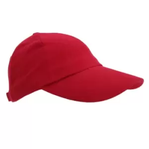 Image of Result Unisex Heavy Cotton Premium Pro-Style Baseball Cap (Pack of 2) (One Size) (Red)