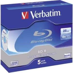 Image of Verbatim 43715 Blank Bluray BD-R 25 GB 5 pc(s) Jewel case