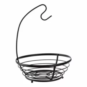 Image of Maison By Premier Fruit Basket With Banana Hanger - Matte Black