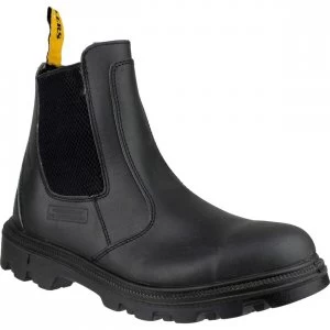 Image of Amblers Mens Safety FS129 Water Resistant Pull On Safety Dealer Boots Black Size 7