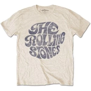 Image of The Rolling Stones - Vintage 1970s Logo Unisex Medium T-Shirt - Neutral