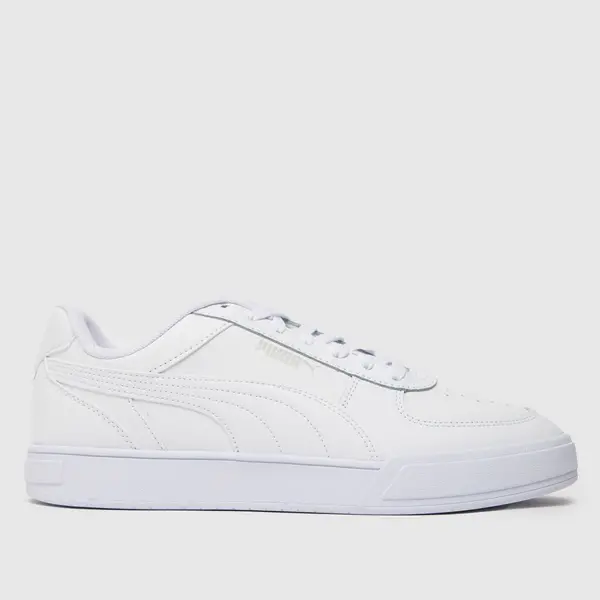 Image of Puma White Caven Trainers White Male 9 114624UK