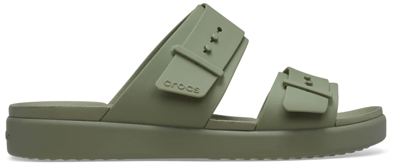 Image of Crocs Women Brooklyn Buckle Low Low Sandals Cargo 5