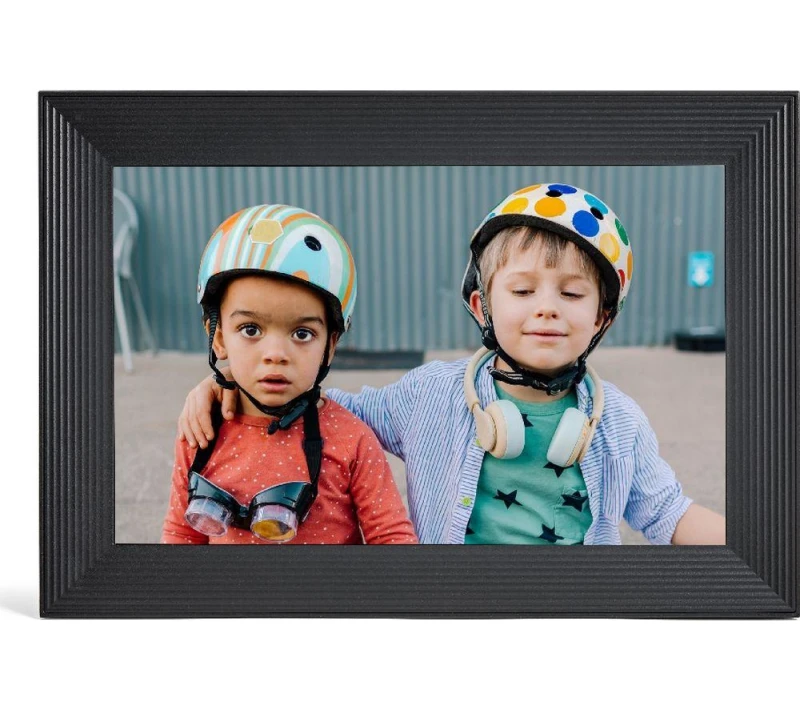 Image of AURA Carver 10.1" WiFi Digital Photo Frame - Grey, Silver/Grey 850063041263