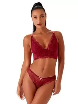 Image of Gossard Superboost Deep V Bralet - Raspberry, Raspberry, Size 34E, Women
