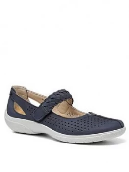 Image of Hotter Quake Il Extra Wide Fit Flat Shoes - Indigo, Size 5, Women