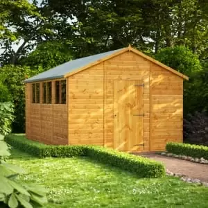 Image of Power Sheds 14 x 10ft Apex Shiplap Dip Treated Shed