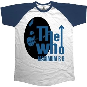 Image of The Who - Maximum R & B Unisex Medium T-Shirt - Blue,White