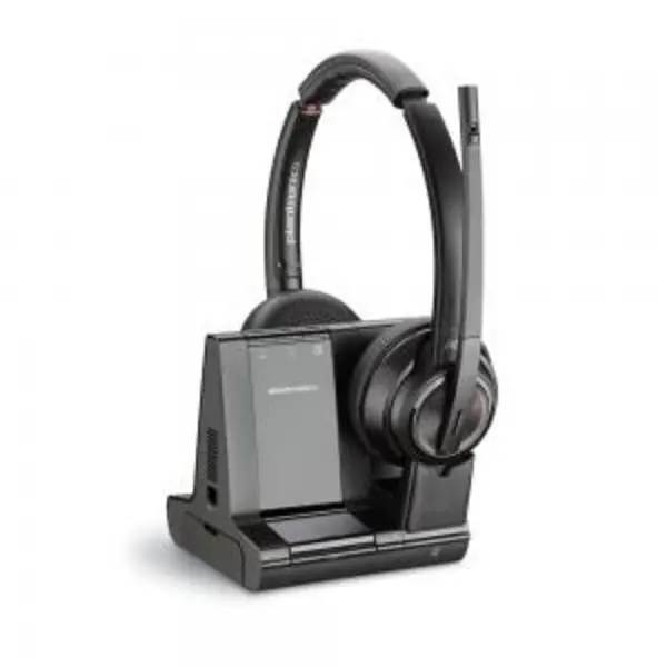 Image of HP POLY Savi 8220 UC Microsoft Teams Certified DECT 1880-1900 MHz USB-A Headset 8D3F5AA#ABB