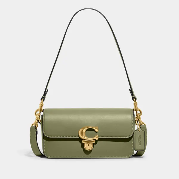 Image of Coach Glovetanned Leather Studio Baguette Bag Green female CE331 B4/MX