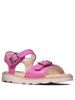 Image of Clarks Crown Bloom Girls Sandal - Pink