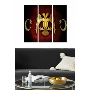 Image of MDFsl1 Multicolor Decorative MDF Painting (3 Pieces)