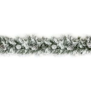 Image of 1.8m Lumi Green & white Christmas garland