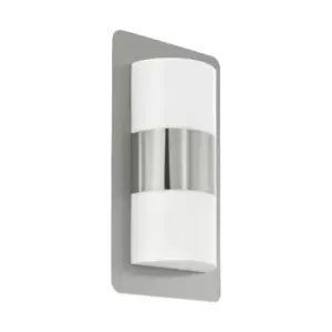 Image of Eglo Cistierna - 2 Light Outdoor Flush Wall Light Stainless Steel IP44, E27