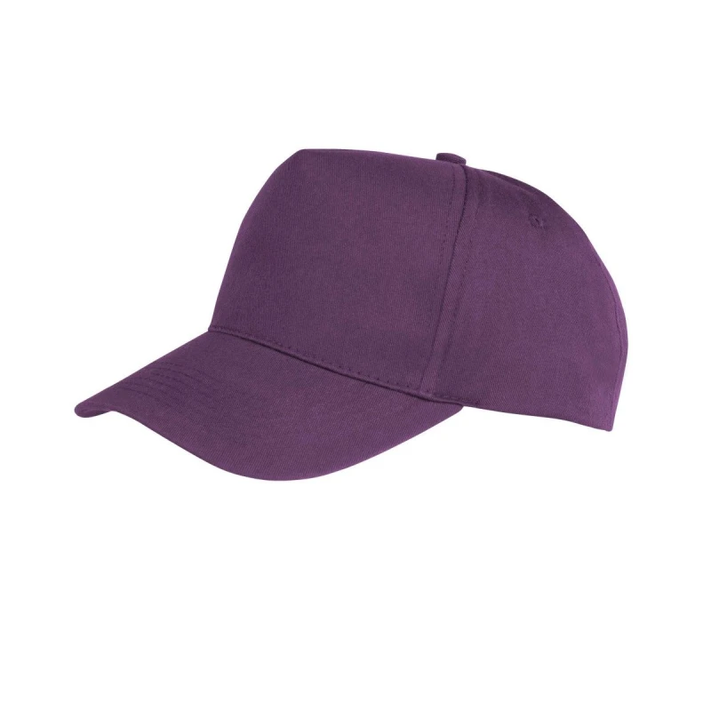 Image of Result Result Men Core Boston 5 Panel Printers Baseball Cap in Purple Purple One Size Male 5054171452385