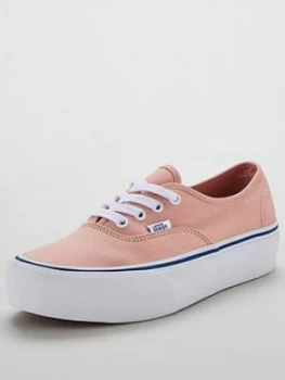 Image of Vans UA Authentic Platform 2.0 Peach Peach Size 8 Women