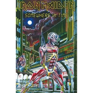 Image of Iron Maiden - Somewhere In Time Textile Poster