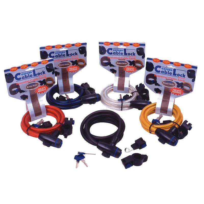 Image of Oxford Cable Lock 1.8m Smoke Smoke