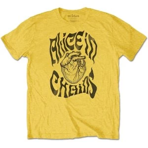 Image of Alice in Chains - Transplant Unisex Medium T-Shirt - Yellow