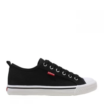 Image of Levis Maui Canvas Low Trainers Juniors - Black 0003